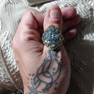 .925ss tanzanite sz8 ring